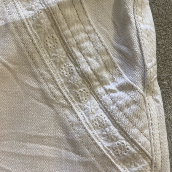 Free People White High Waist Denim Shorts - Picture 6 of 11